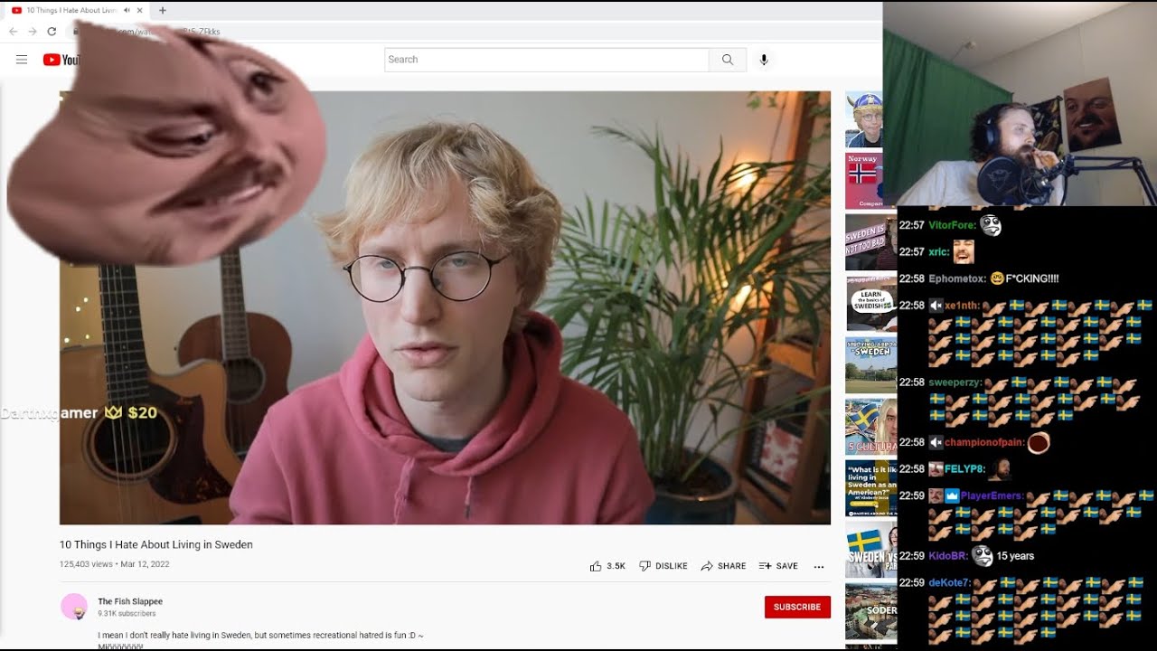 Forsen reacts to 10 Things I Hate About Living in Sweden