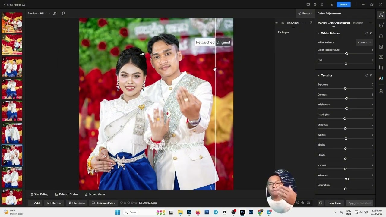 កែពណ៍បន្ថែម និង កែសាច់ ជាមួយ កម្មវិធី MagiMir.