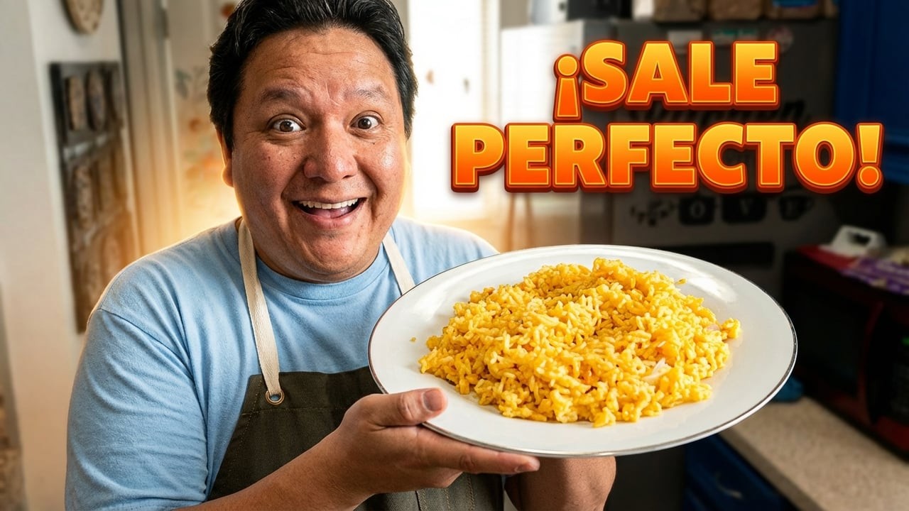 Arroz amarillo con elote que sale perfecto siempre