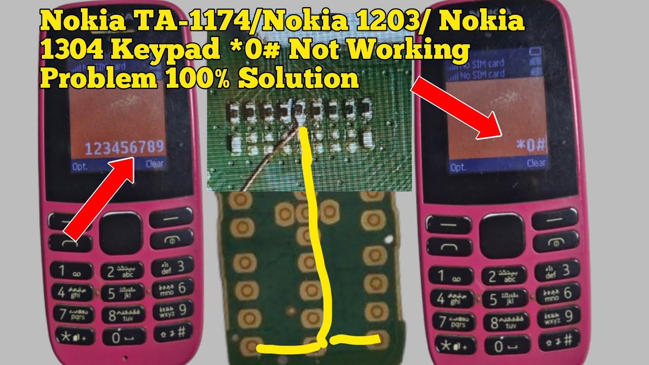 Клавиатура nokia ta 1174 *0# не работает, решение проблемы. Исправление кнопки клавиатуры nokia 1...