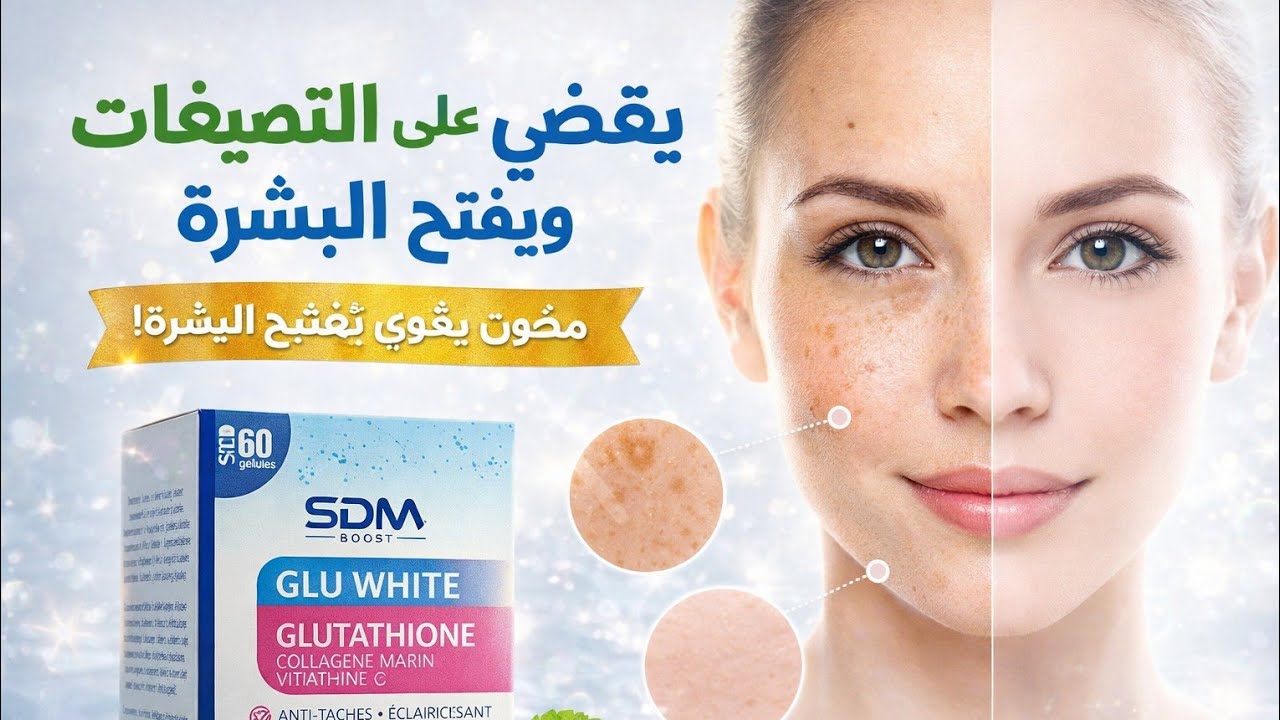 Sdm glutathion مكمل غذائي اللي اقضي لك على التصبغات ويفتح لك البشرة
