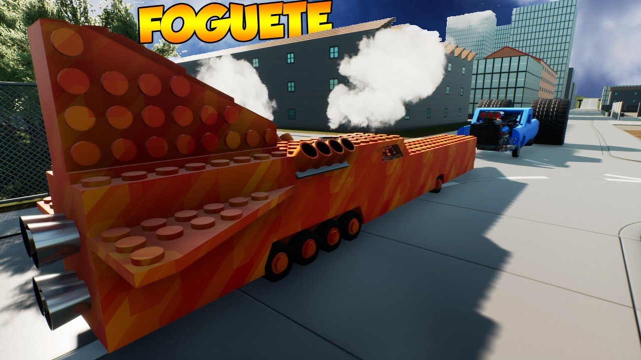 BATALHA DE FOGUETES, SÓ VALE CARRO BRUTO! Brick Rigs