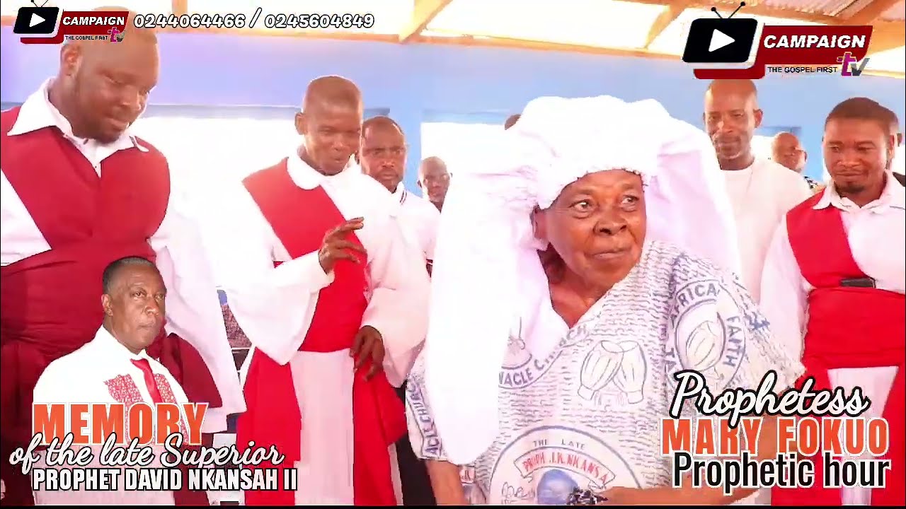In memory of late Superior Prophet David Nkansah II. Prophetess Mary Fokuo Classy