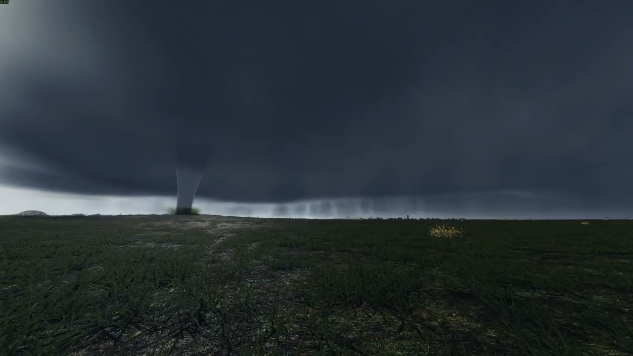 OUTBRK - Time Lapse 1x Speed -199 MPH Tornado #outbrk #tornado #simulation