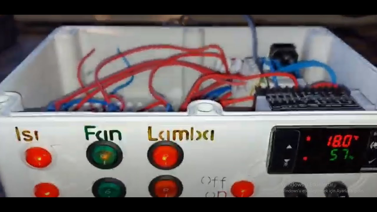 Emko 3722 Kuluçka Kontrol Paneli / Panosu Bağlantılarının Yapımı / Egg İncubator Control Panel
