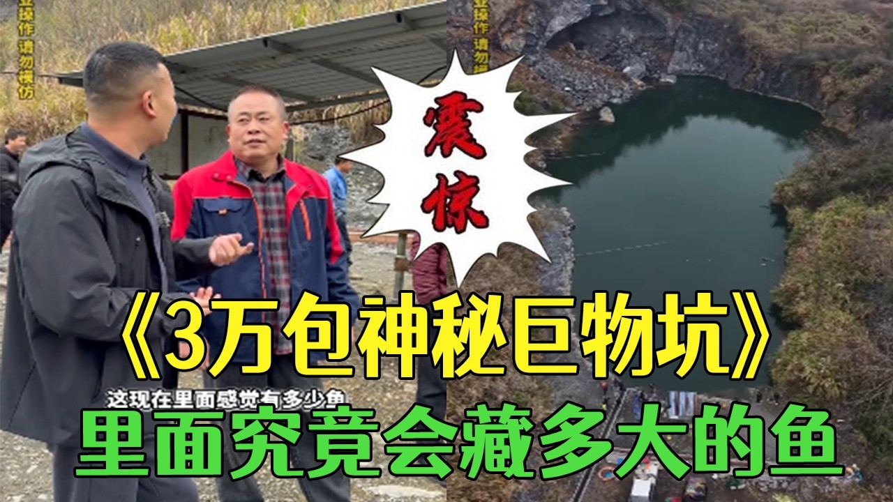 在韶關花3萬包下口神秘巨物坑，裏面究竟會藏著多大的魚？ #小飛哥#三農 #鄉村守護人 #新農人計劃2026#包塘