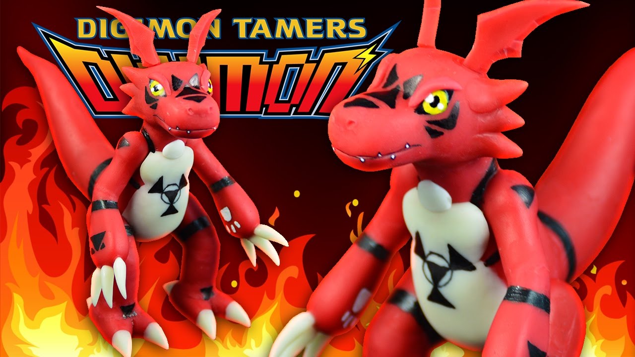 How to Make a GUILMON | DIGIMON | DIY Cold Porcelain / Polymer Clay Tutorial