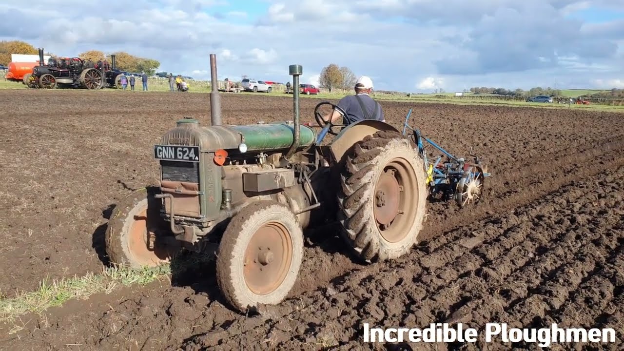 1945 Fordson Model N 4.4 Litre 4-Cyl Petrol TVO Tractor (26HP) Ransomes Ashover Ploughing Match 2025