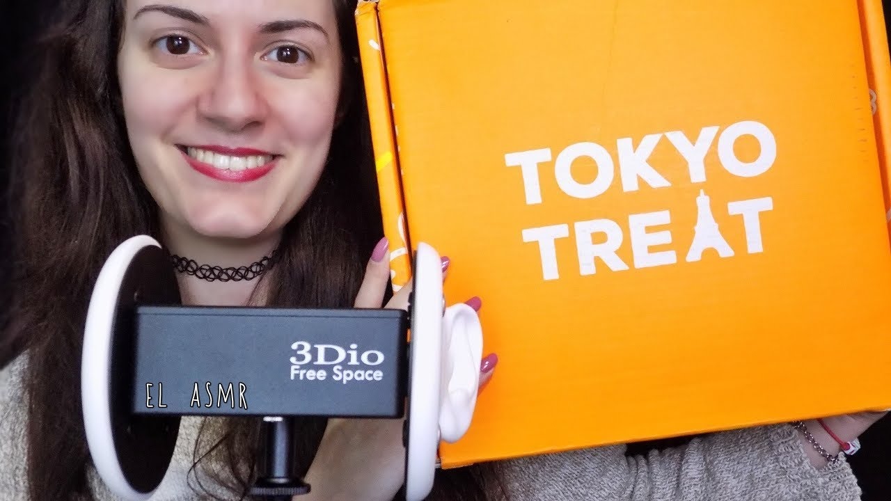 ♡ASMR español♡ COMIENDO SNACKS JAPONESES! Tokyo Treat♥ (Susurros, Eating sounds!)