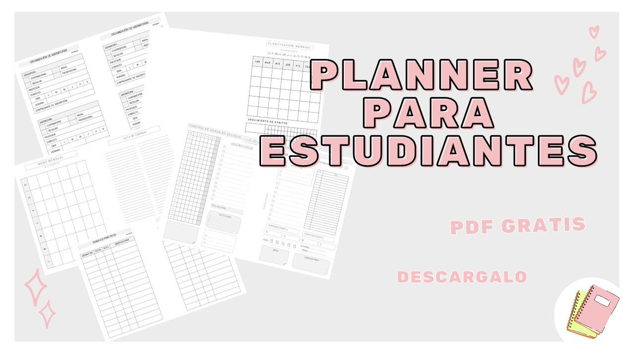 PLANNER ESTUDIANTIL PERPETUO GRATIS 2025 / ORGANIZACIÓN #planner2025 #organizacion2025