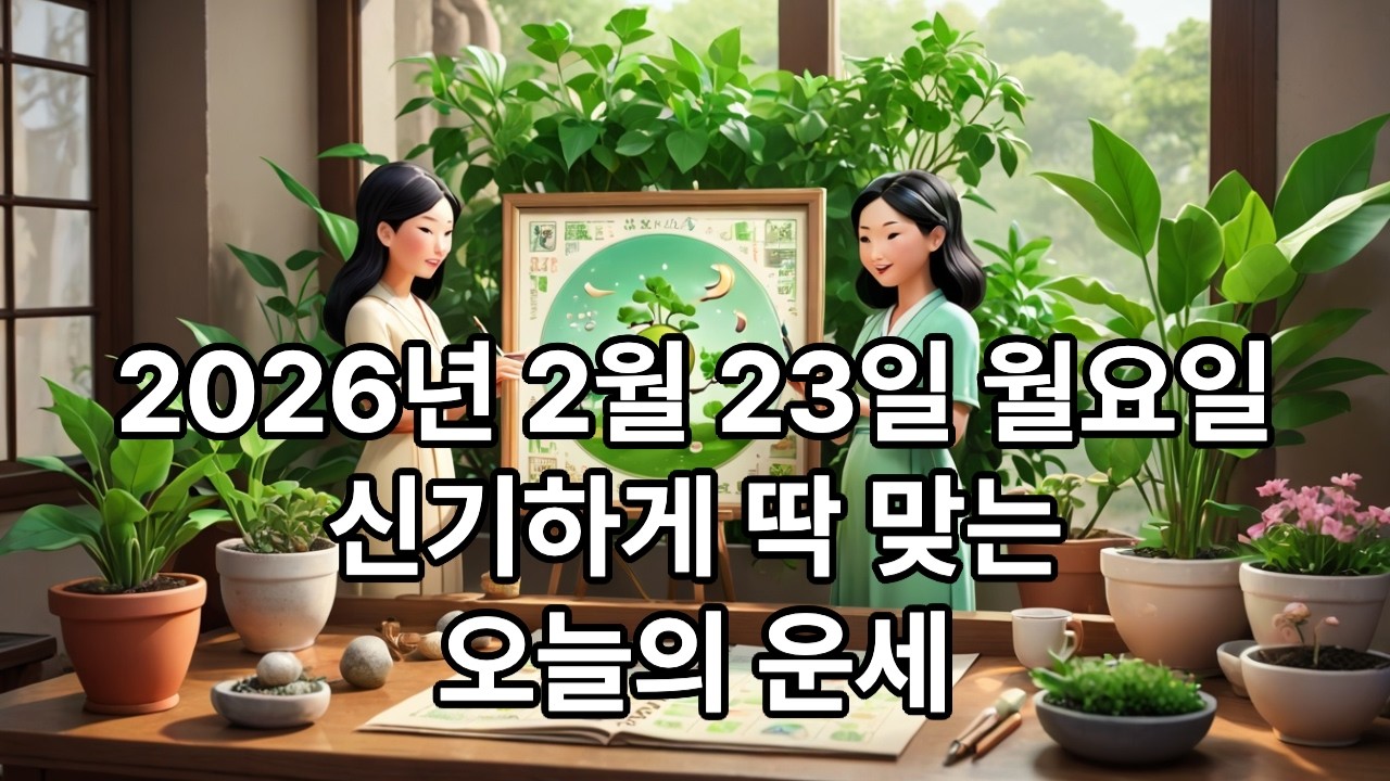 오늘의 운세 (2026년 2월 23일 월요일) #오늘의운세 #오늘의띠운세 #DailyHoroscope