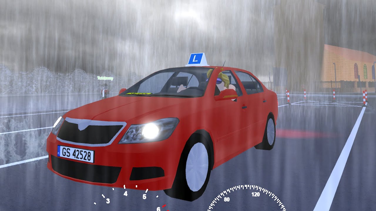STRACIŁEM PRAWO JAZDY - PONOWNY KURS - Hogaty i Tchiemny w Roblox - Polish Car Driving #20