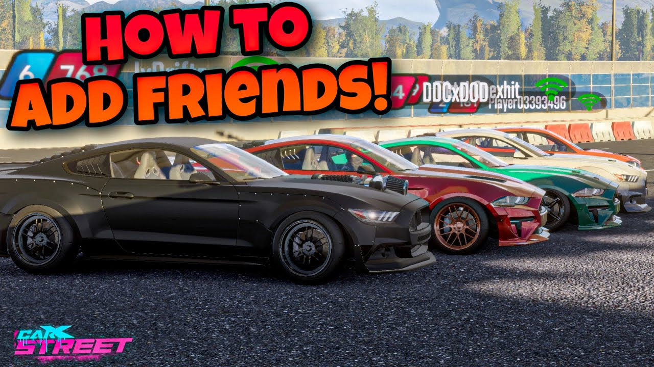 How To Add Friends in CarX Street-Tutorial | mustang car meet