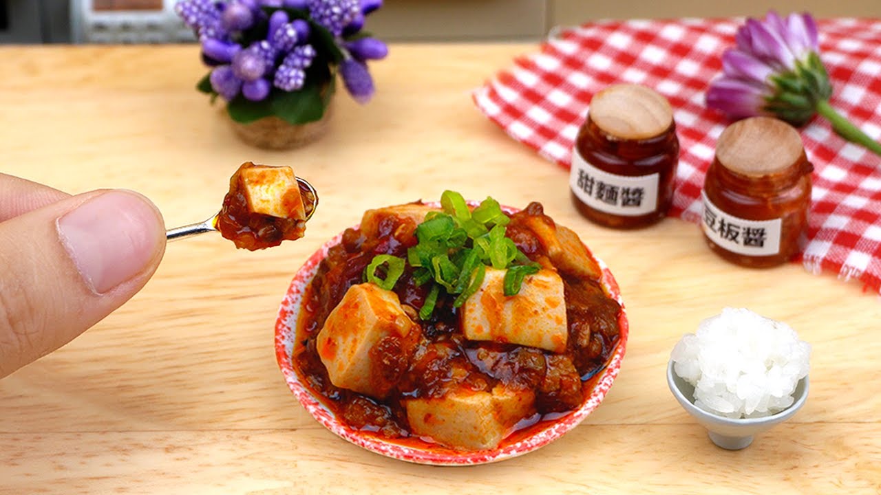 小さすぎて食べられるミニチュア麻婆豆腐を作ってみた | Japanese-style Miniature Mapo Tofu Recipe