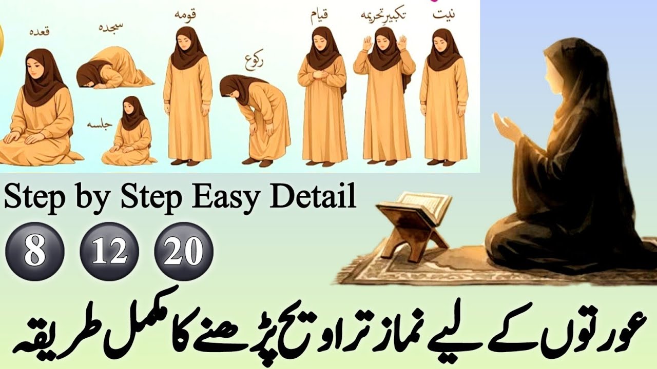 Aurtain Ghar Par Taraweeh Is Tarah Parhain | Namaz Taraweeh Ka Sahi Tarika 