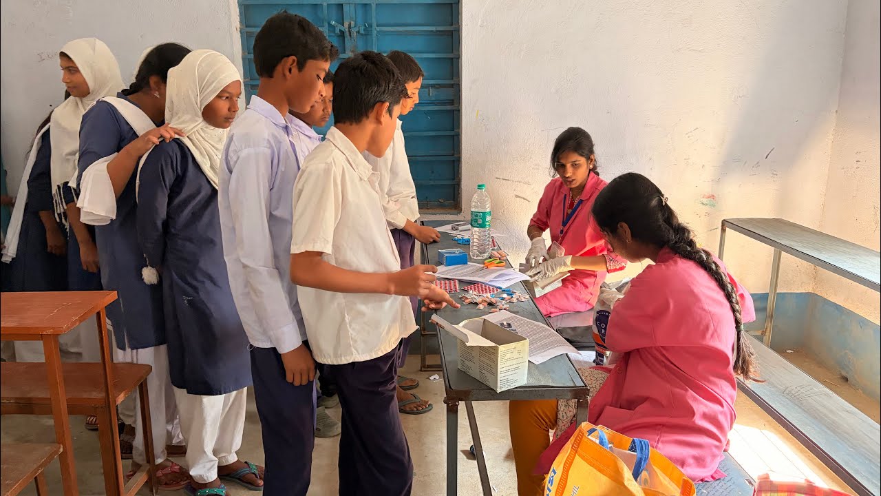 Eye Treatment Camp at Jatra K.K. High School 