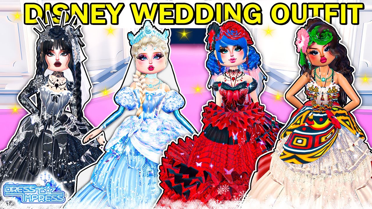 Only Use WEDDING DRESS OUTFIT For Princess Character in DRESS to IMPRESS!