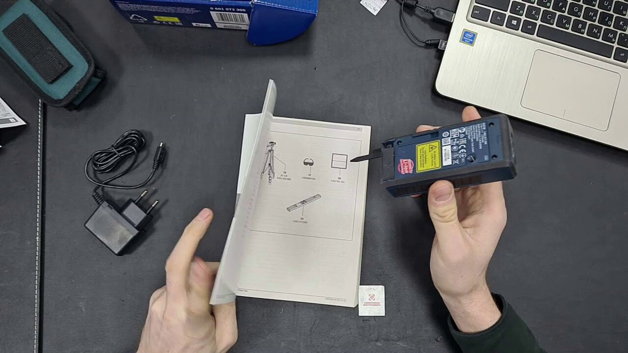 Дальномер BOSCH GLM 80 распаковка