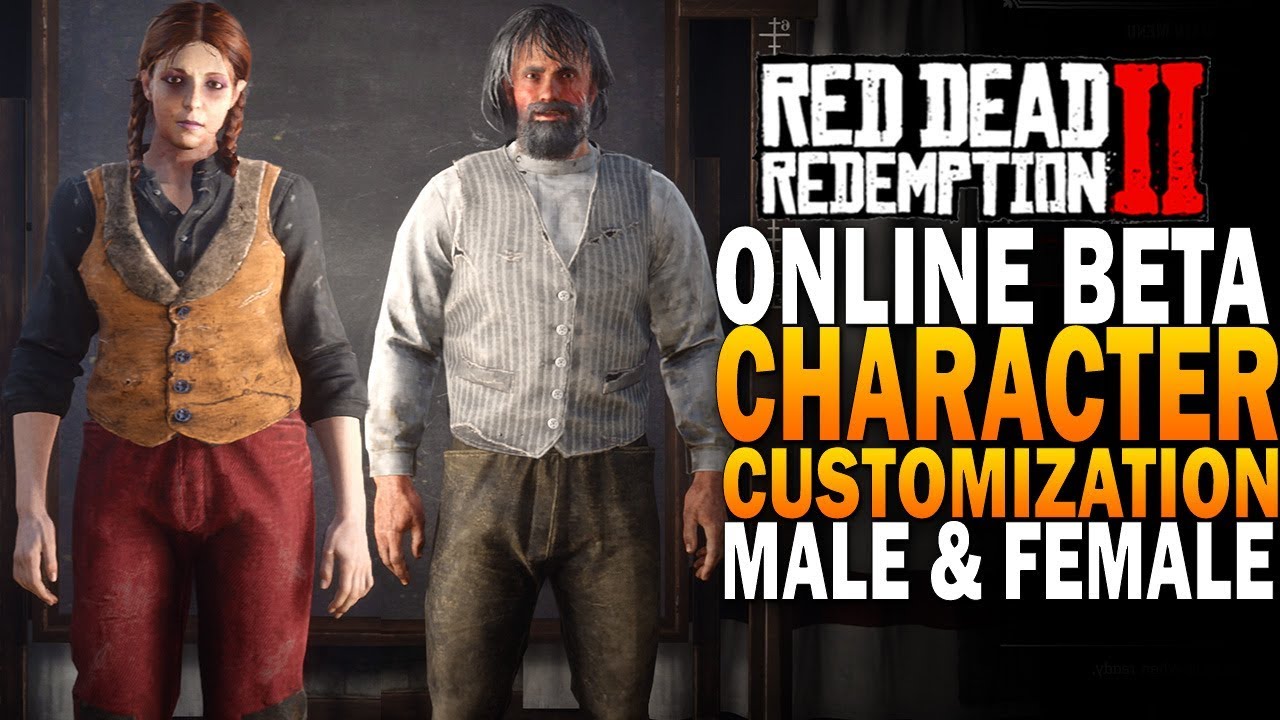 RDR2 Online Male & Female In Depth Character Creation!  Red Dead Redemption 2 Online Beta