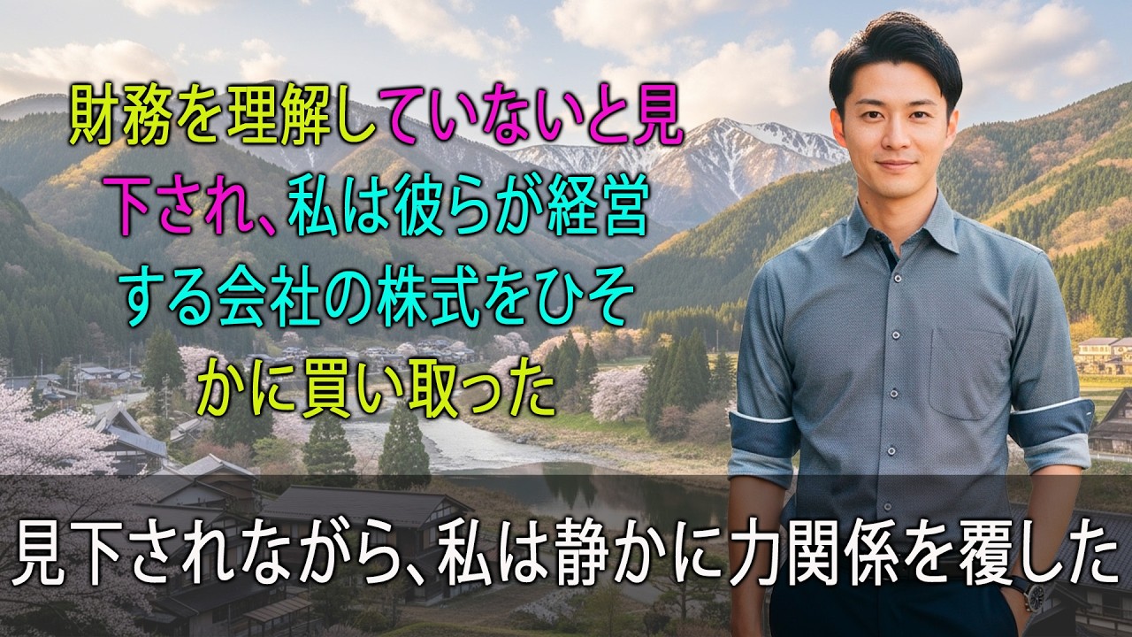 彼らは私が財務を理解していないと思っていた―だから私はひそかに、彼らが経営していた会社の持ち分を買い取った。