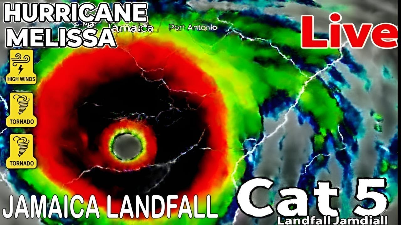 🔴LIVE | Storm Chasers Live | Hurrican Melissa Cat 5 Lnadfall | Melissa Hurricane Live Ryan Hall Y Al