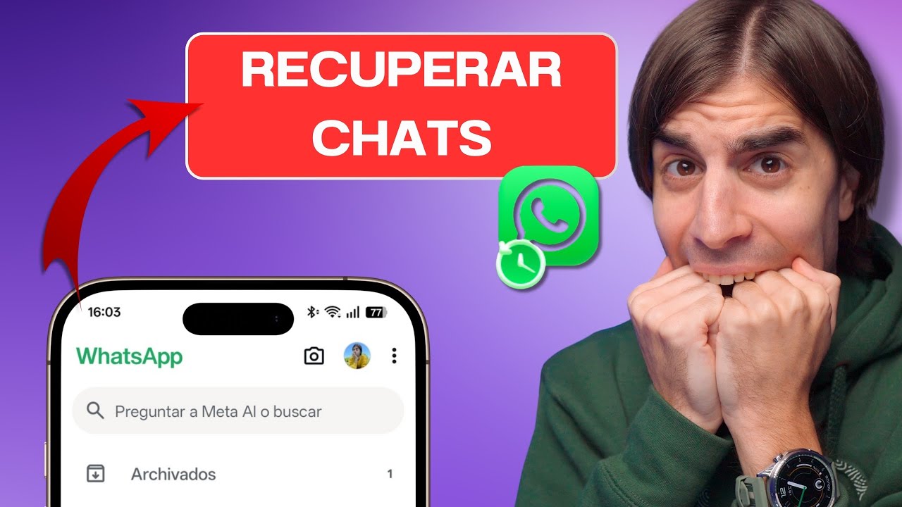 WhatsApp: cómo RECUPERAR chats y archivos borrados SIN COPIA (Android y iPhone)✅