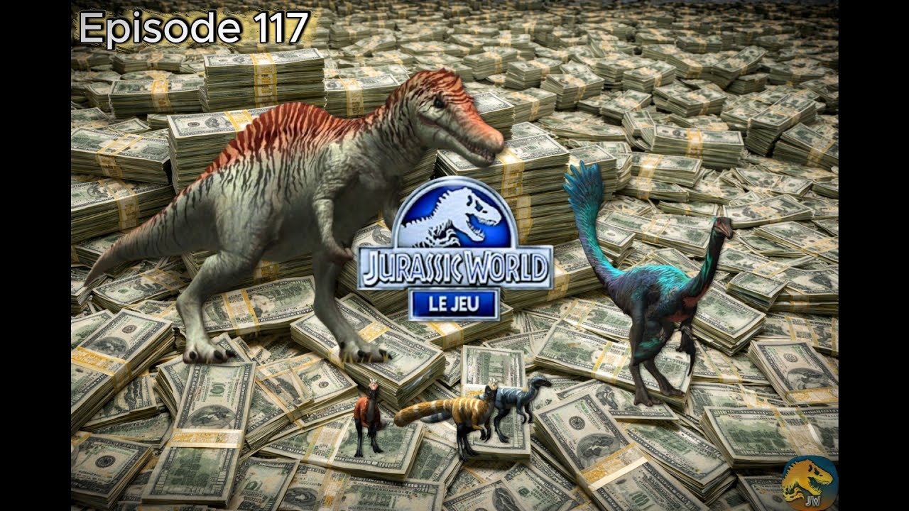 3 NOUVEAUX DINO NIVEAU 40 ET LES 100 000 BILLETS sur Jurassic World le jeu (Ep 117/Avec Voix)