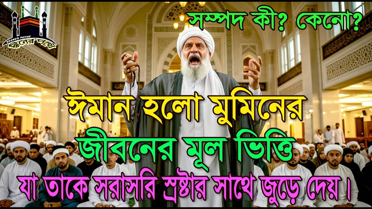ঈমান হলো একজন মুমিনের জীবনের মূল ভিত্তি যা তাকে সরাসরি স্রষ্টার সাথে জুড়ে দেয়।