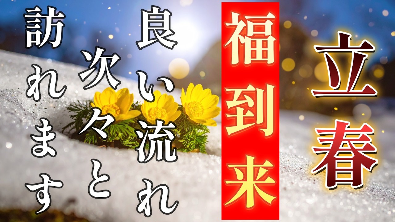 【立春｜福到来】良い流れが次々と訪れます｜眠りながら運気が整う音｜福寿草と開運オルゴール