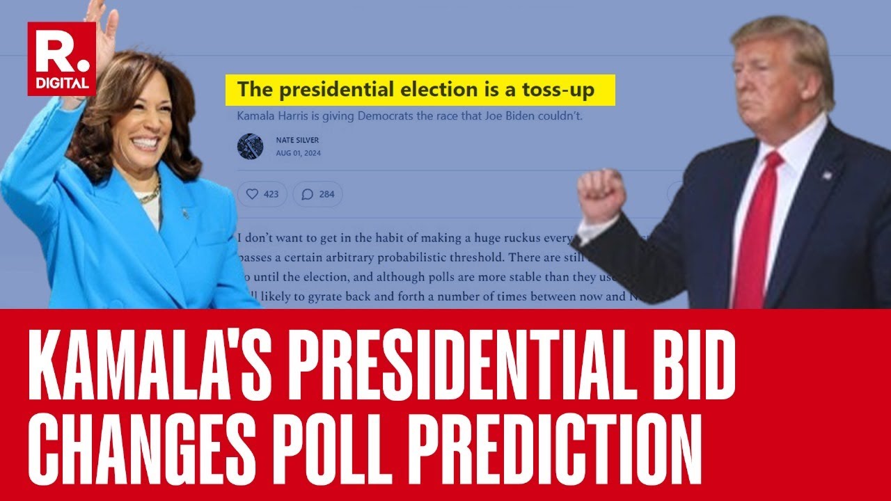 US Presidential Elections: Polling Guru Changes Poll Prediction As Kamala Harris' Popularity Grows
