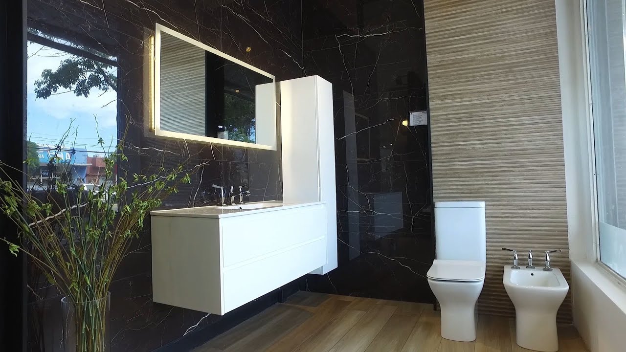 Ambientaciones. Diseño de baños modernos. Revestimientos. Grifería. Muebles para baños .Espejos.