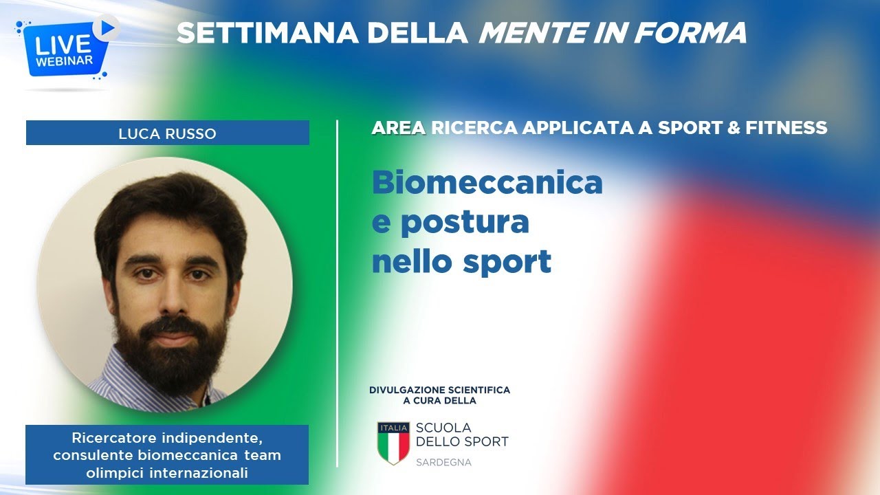 WEBINAR Luca Russo | Biomeccanica e postura nello sport
