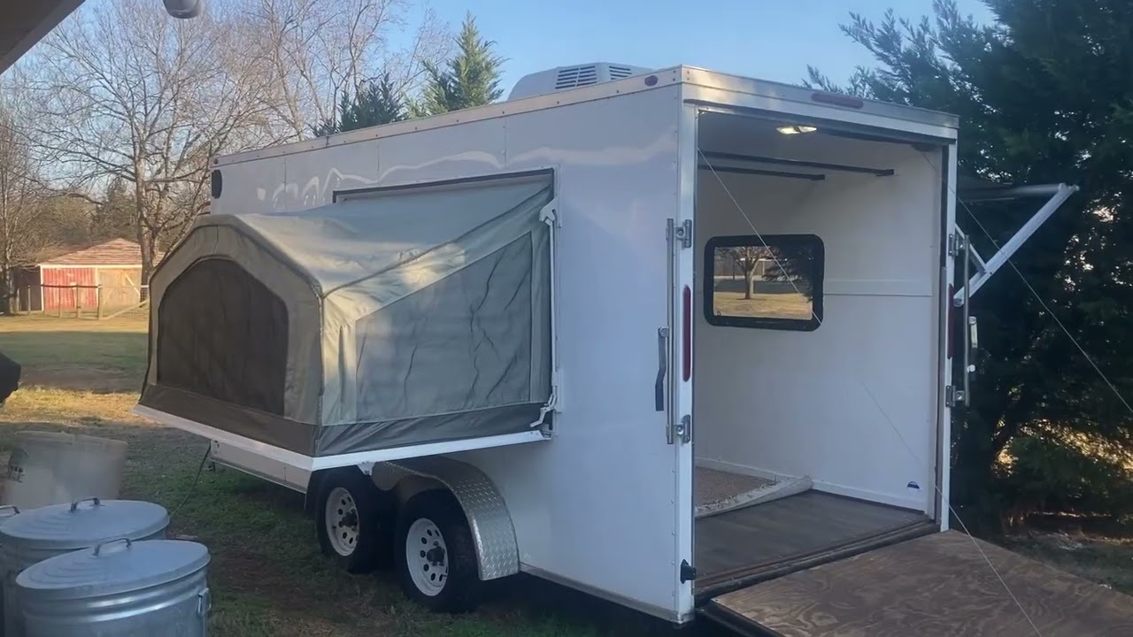 Enclosed trailer conversion is completed 