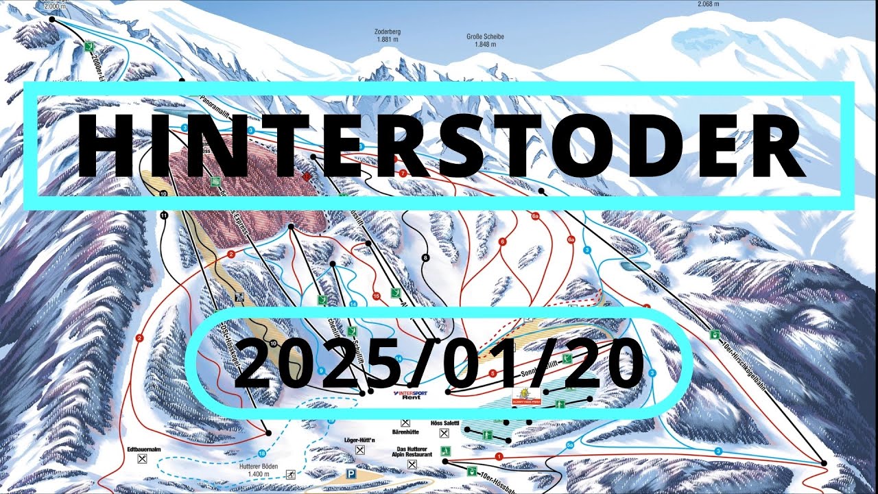 (AT) Hinterstoder | COMPILATION | ALL LIFTS IN OPERATION | 2025/01/20