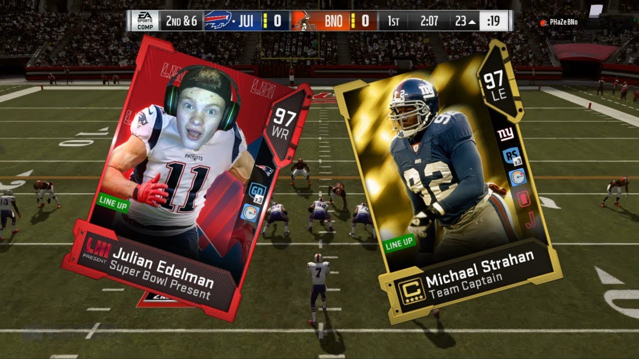 SUPERBOWL HERO JULIAN EDELMAN! BEST CATCHING STATS IN THE GAME?! | MADDEN 19 ULTIMATE TEAM GAMEPLAY