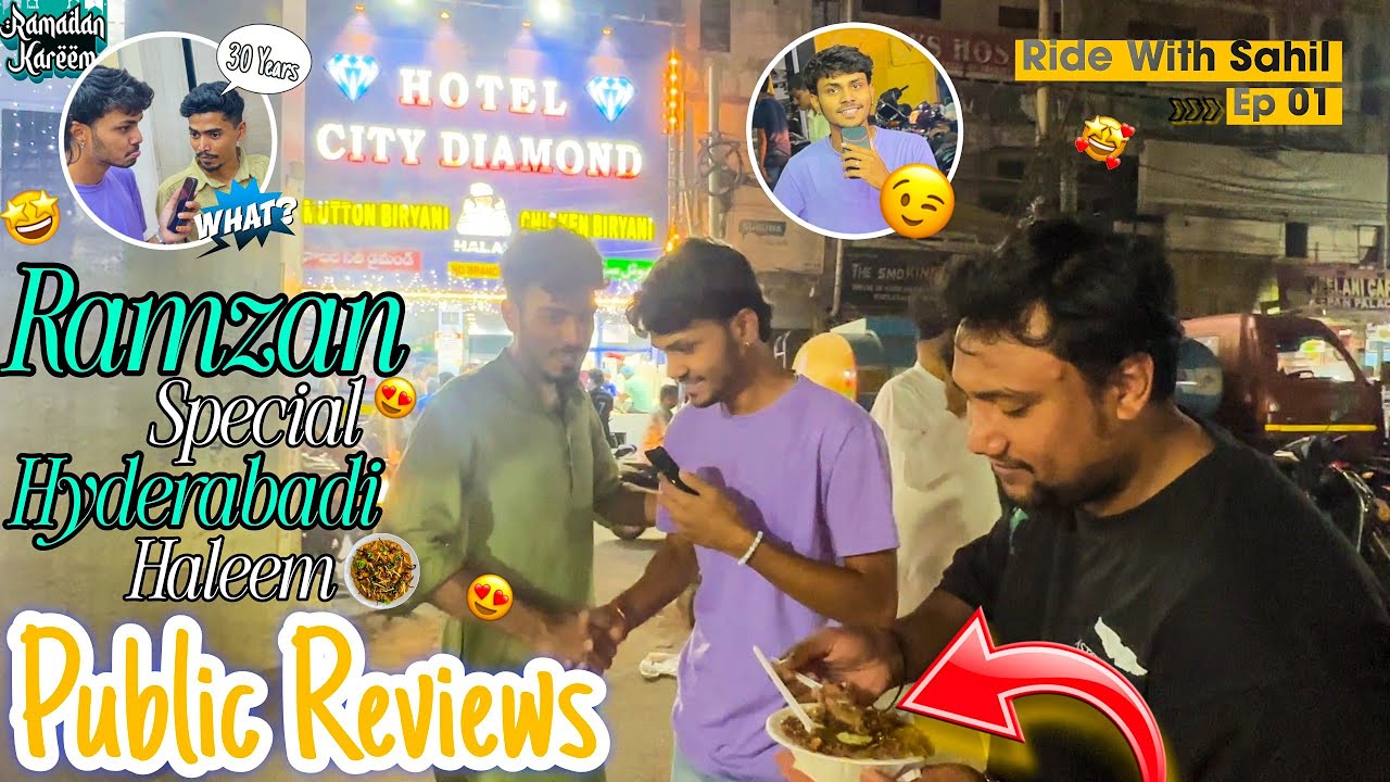 Hotel City Diamond Haleem Review🤩 || 30 Year's old Milan Juices🫡 || #hyderabad #vlog