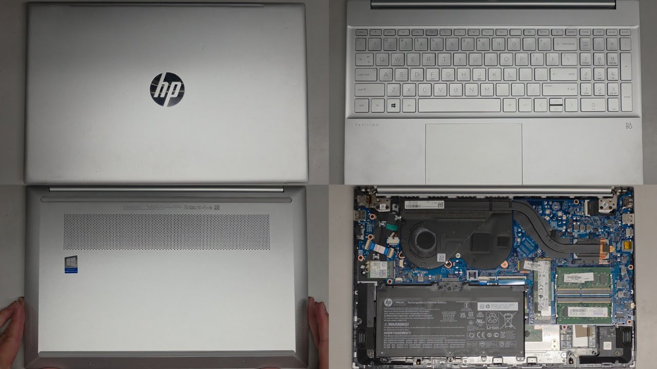 HP Pavilion Laptop 15-eg0021nr Disassembly RAM SSD Hard Drive Upgrade Battery Replacement Repair