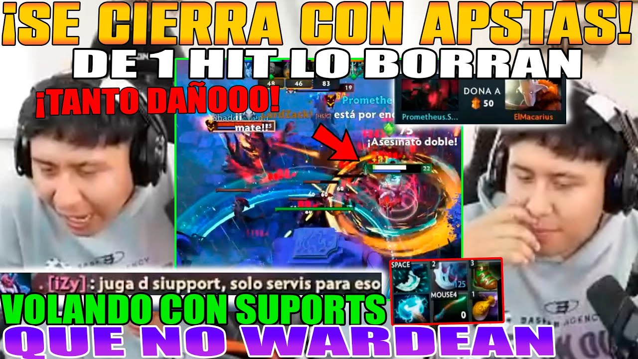 SE CIERRA CON APSTAS!! MACARIUS VOLANDO CON SUS SUPORTS QUE NO WARDEAN Y LOS ACUSA DE FEDERS DOTA 2