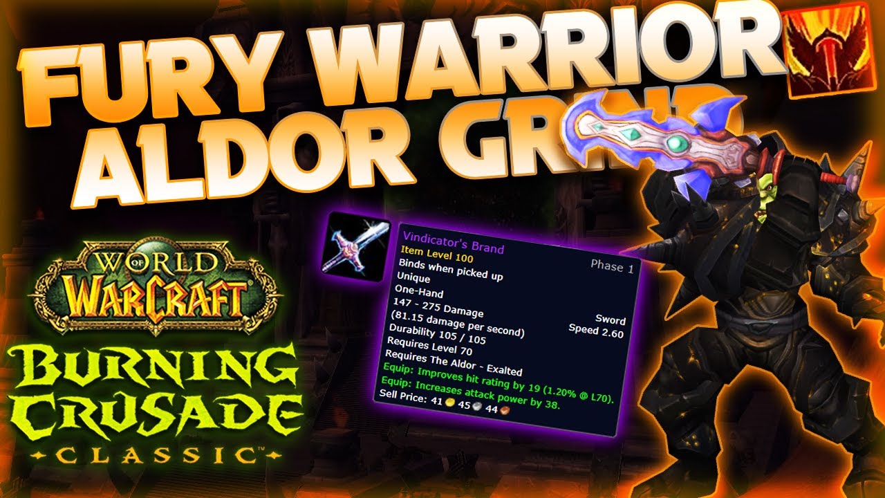 Fury Warrior Aldor Grind (TBC CLASSIC)