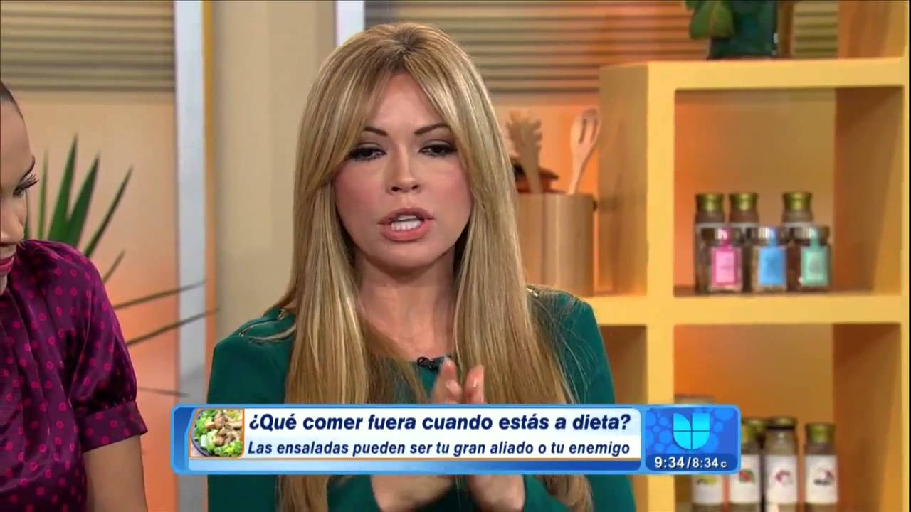 Claudia Molina dio consejos para comer fuera de casa