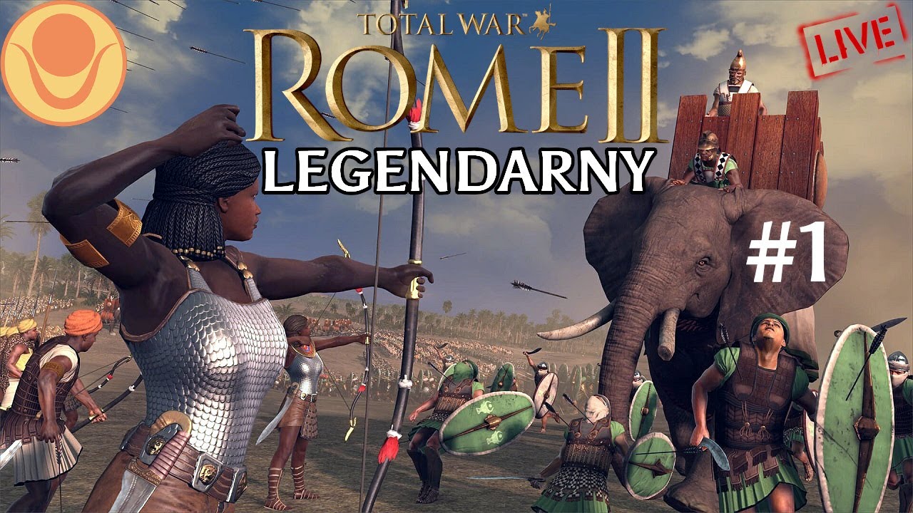 Total War: Rome 2 - Upalna Etiopia :D (Kusz - LEGENDARNY)🔴Stream🔴#1