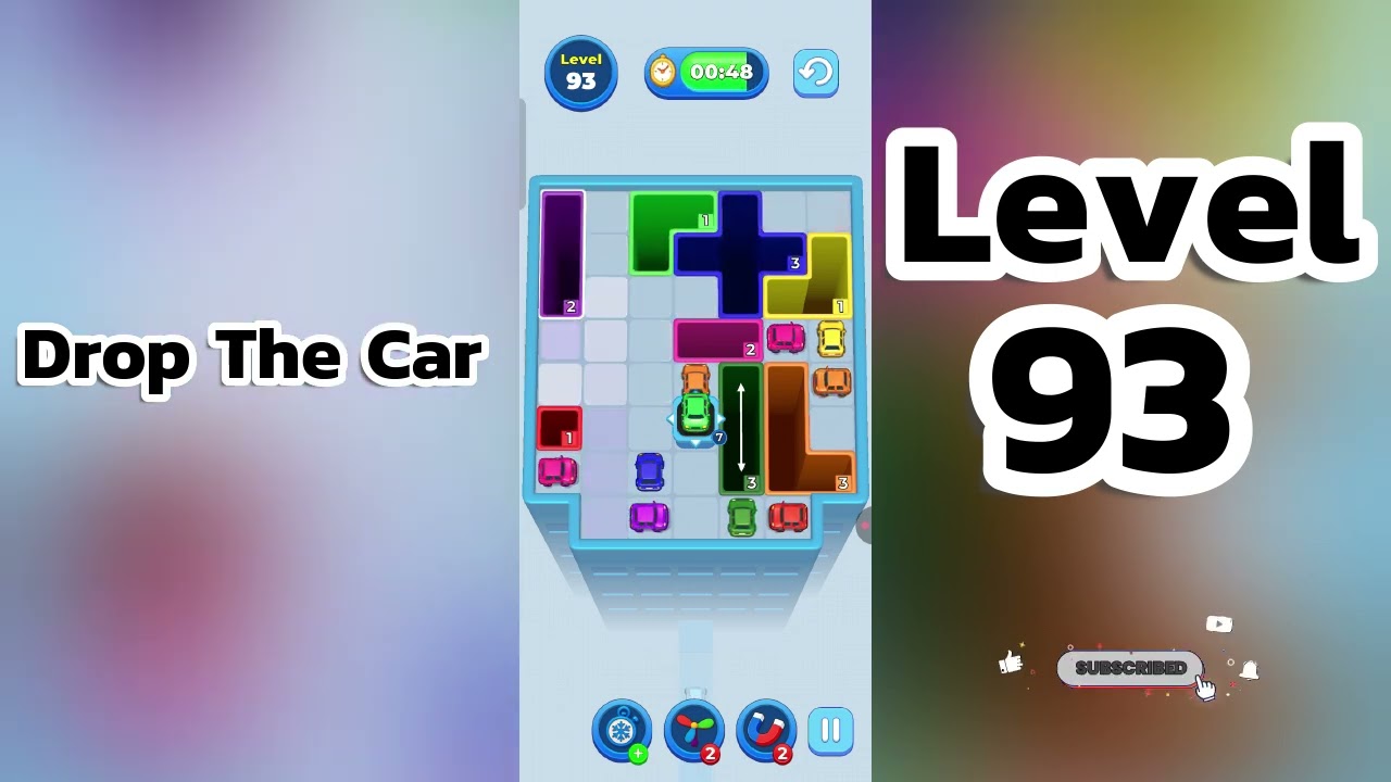 🚗 Drop The Car Level 93  Walkthrough | Car Puzzle Game Solution | Go Answer