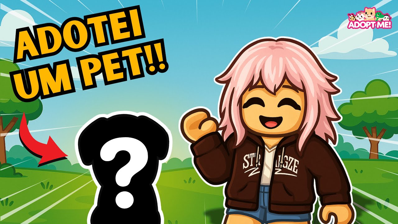 ADOTEI um FILHOTE de CACHORRO no ROBLOX – ADOPT ME