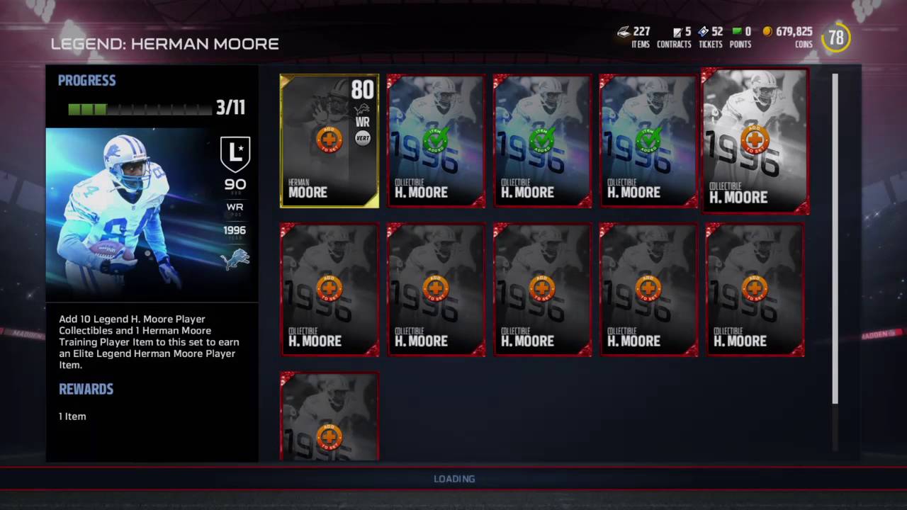 Madden NFL 17_Herman Moore MUT17 Legend Set