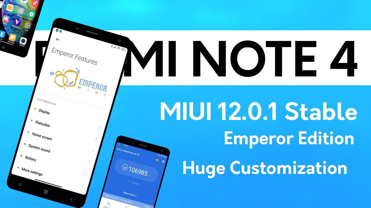 Redmi Note 4 MIUI 12 Stable ROM | MIUI 12 Emperor Stable Edition REDMI NOTE 4 | MIUI 12 Most Stable