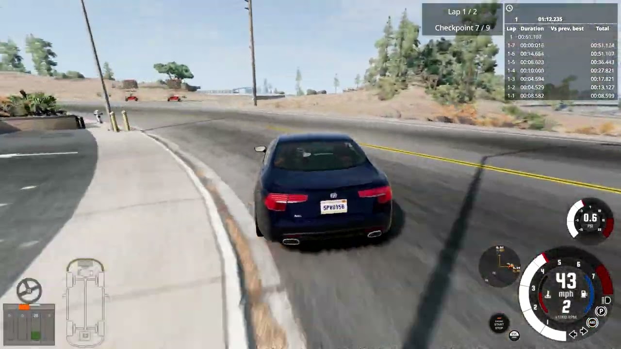 BeamNG | Quarry: Triple Threat  - 2:22.689 (Former WR)