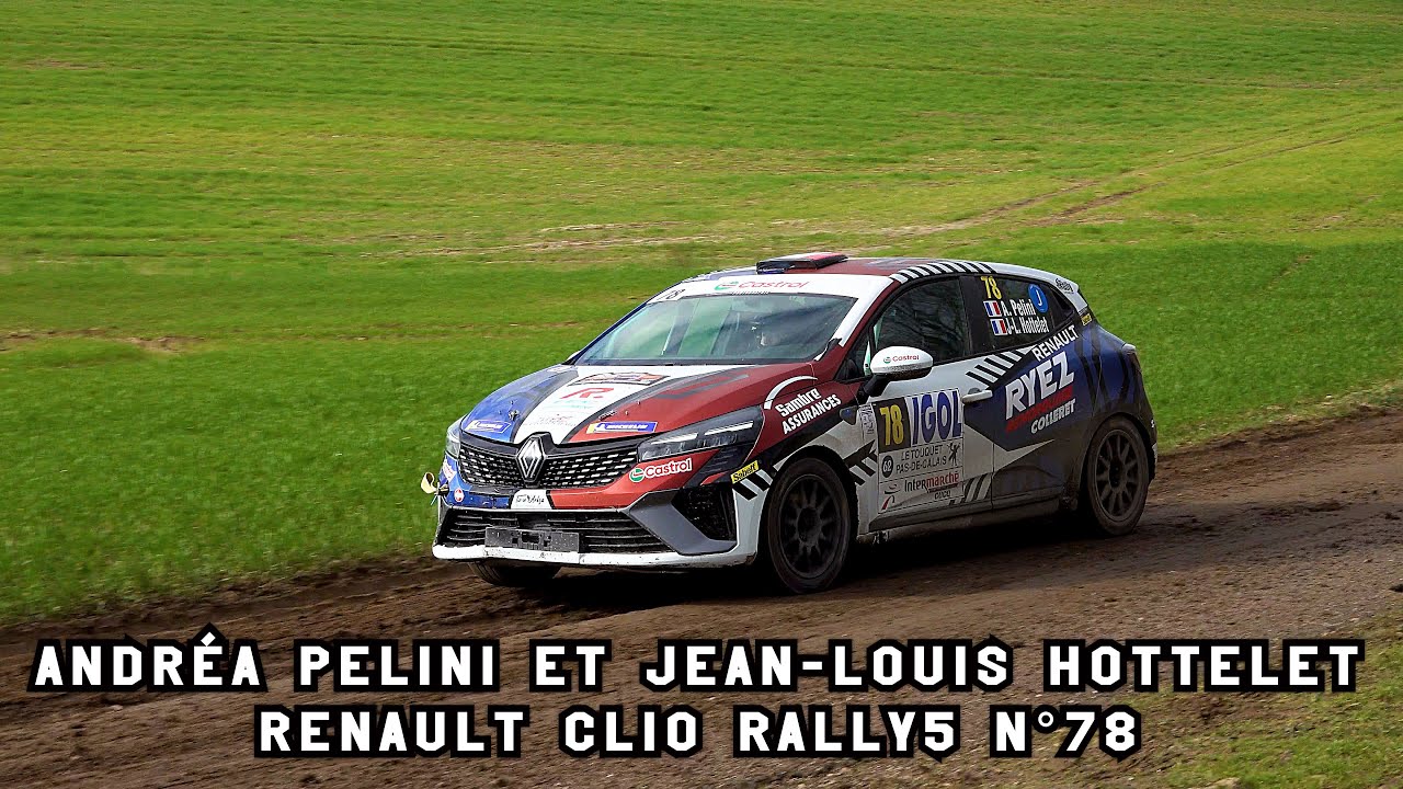 Rallye du Touquet 2024 - Renault Clio Rally5 N°78 - Andréa PELINI et Jean-Louis HOTTELET