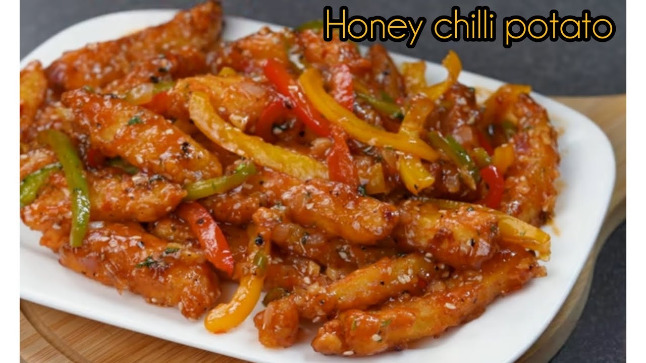 सिर्फ दो आलू से बनाएं ‌मार्केट में मिलने वाले मजेदार हनी चिली पोटैटो Honey 🍯 chilli potato 