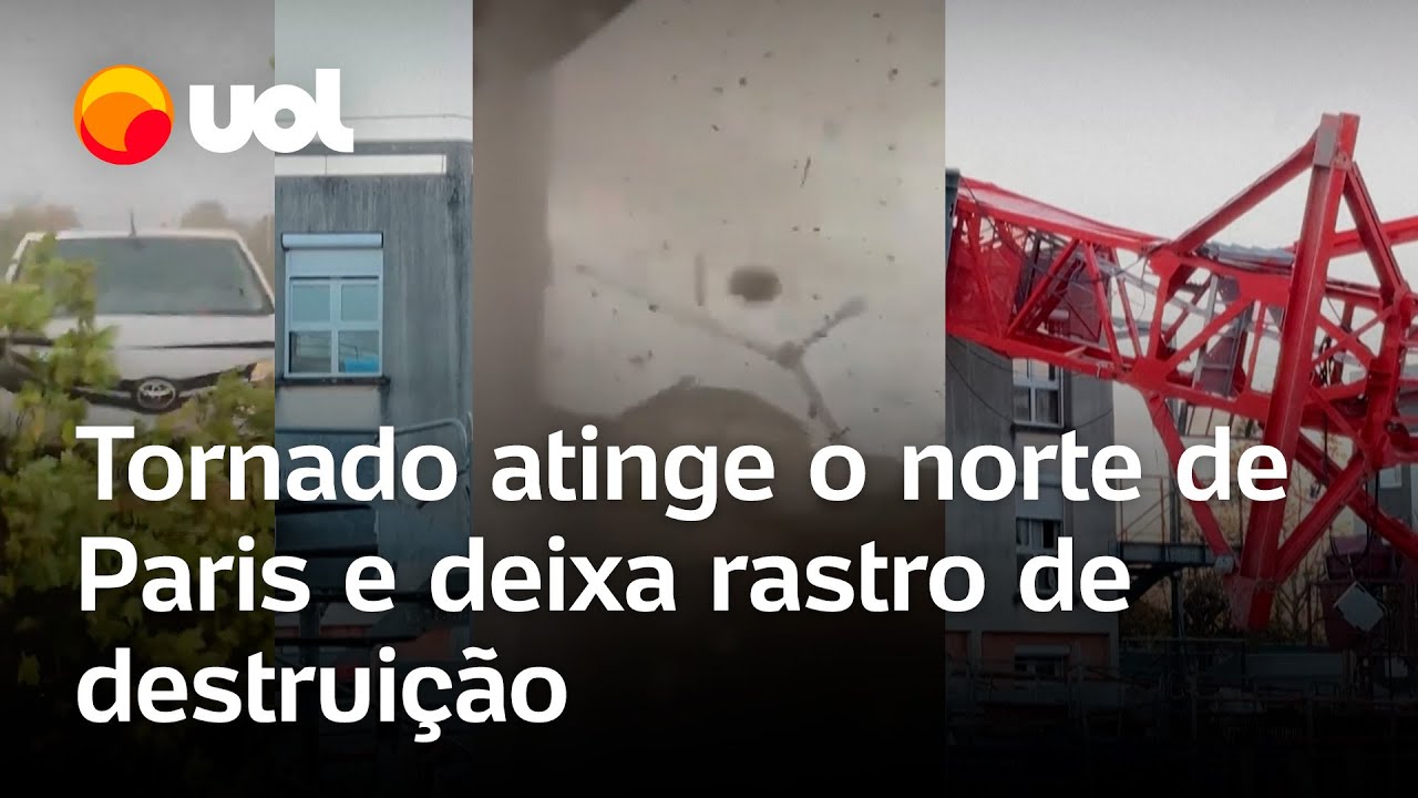 Tornado em Paris derruba árvores, guindaste e deixa rastro de destruição; veja vídeos
