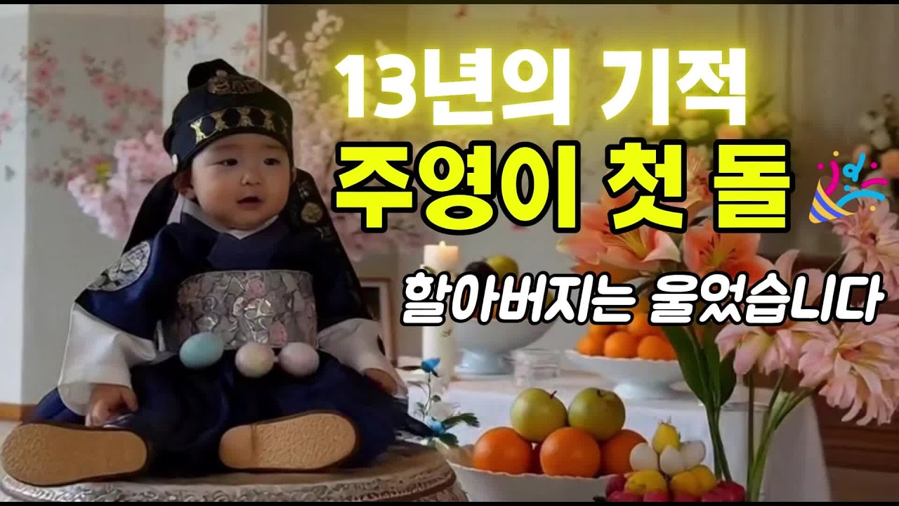 13년 만에 하늘이 내려준 아기, 드디어 첫 돌🎂